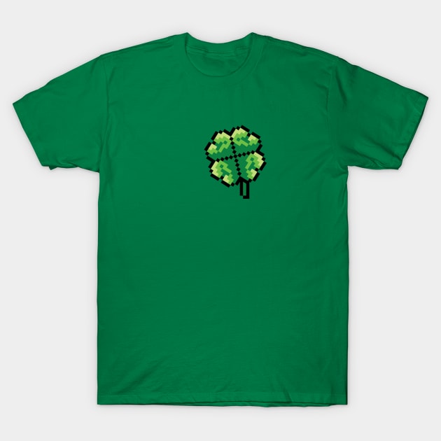 Pixel shamrock T-Shirt by AnnArtshock